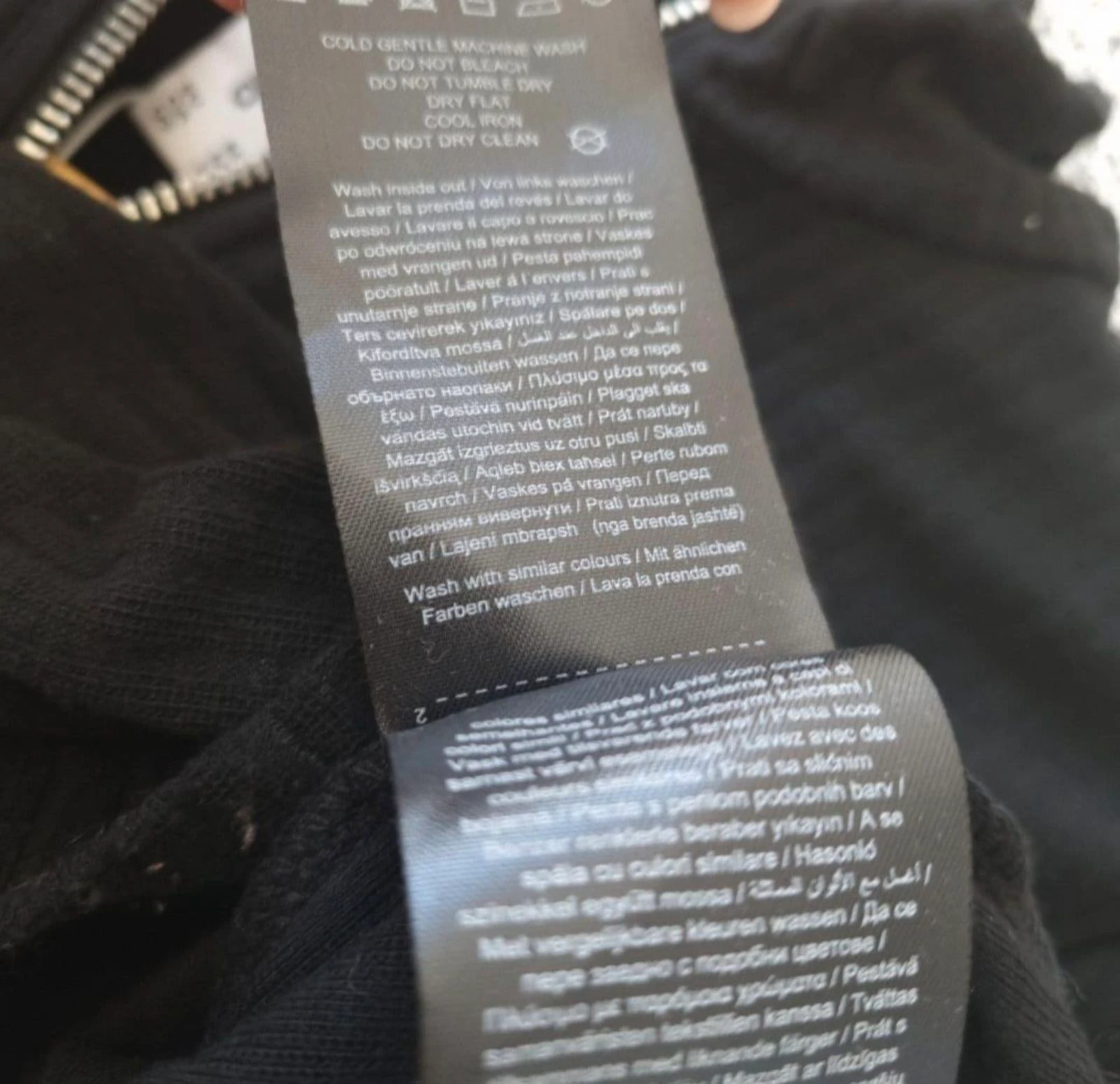 Nuevo con etiqueta: ONLY cárdigan negro acanalado con cremallera, talla M – photo 12